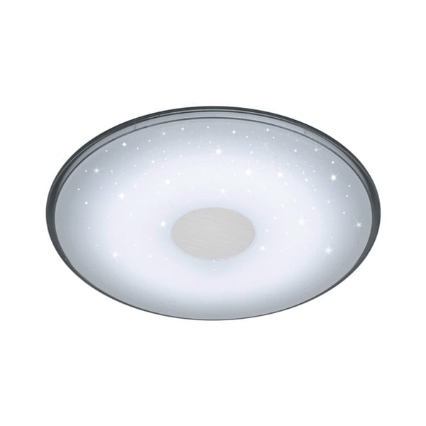 Balts apaļš LED griestu gaismeklis ar tālvadības pulti Trio Shogun, diametrs 42,5 cm