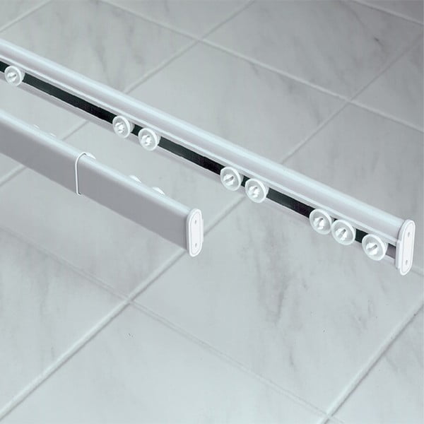 Balta dušas aizkaru stanga 125–200 cm Surprise – Spirella-image-3
