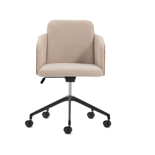 Brūns polsterēts biroja krēsls Madai – Kave Home-image-2