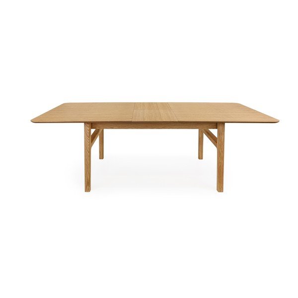 Izvelkams ēdamgalds ar papildu galda virsmu un ozolkoka imitāciju 90x180 cm Curved – Woodman-image-3