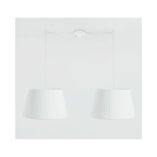 Balta dubultā griestu lampa bez abažūra Sotto Luce Bi Kage-image-3