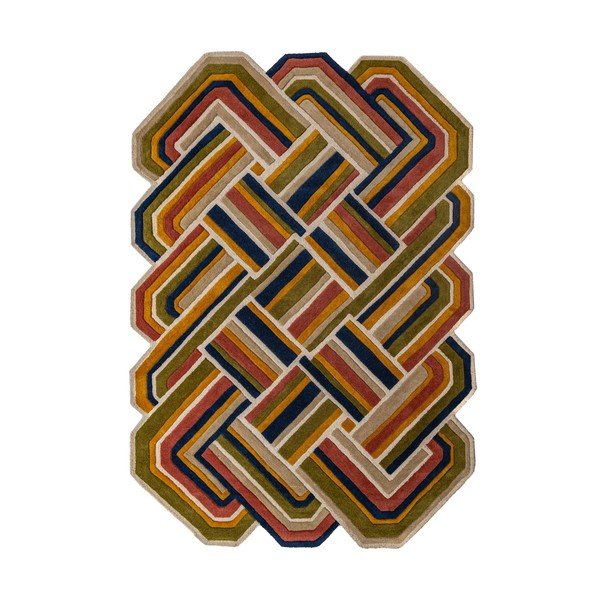 Ar rokām darināts vilnas paklājs 140x200 cm Lattice Shaped  – Flair Rugs