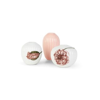 3 miniatūru porcelāna vāžu komplekts Kähler Design Hammershøi Poppy