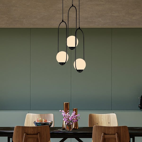 Melna piekarama lampa Squid Lighting Arch, augstums 146 cm-image-3