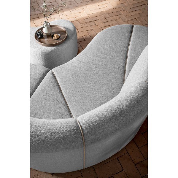 Gaiši pelēks izvelkamais stūra dīvāns (kreisais stūris) Bella Siena – Miuform-image-4