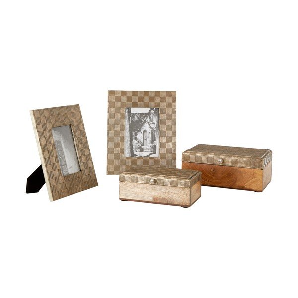 Zelta krāsas koka foto rāmis 23x28 cm Bowerbird – Premier Housewares-image-3