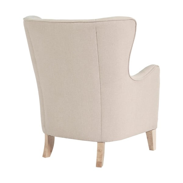 Krēmkrāsas atpūtas krēsls ar atzveltni Campo – House Nordic-image-3