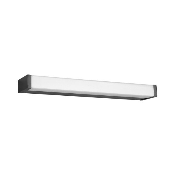 Matēta melna LED sienas lampa (garums 42 cm) Fabio – Trio