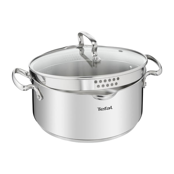 Nerūsējošā tērauda katls ar vāku indukcijas plītij 5 l Duetto+ – Tefal-image-3