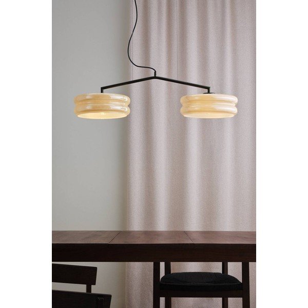 Brūna/krēmkrāsas piekaramā lampa no opāla stikla Apelqvist – Jotex-image-1