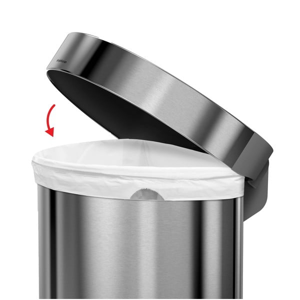 Nerūsējošā tērauda atkritumu tvertne ar pedāli 45 l – simplehuman-image-4