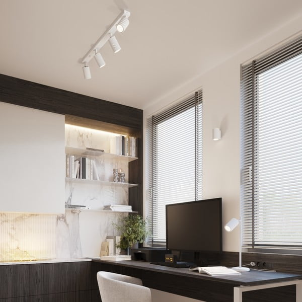 Balta prožektora tipa lampa 6,5x81 cm Gleam – Sollux-image-1