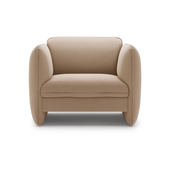 Brūns samta atpūtas krēsls Georgia – Micadoni -image-2