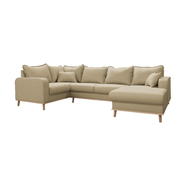 Bēšs stūra dīvāns (labais stūris) Beata – Ropez-image-2