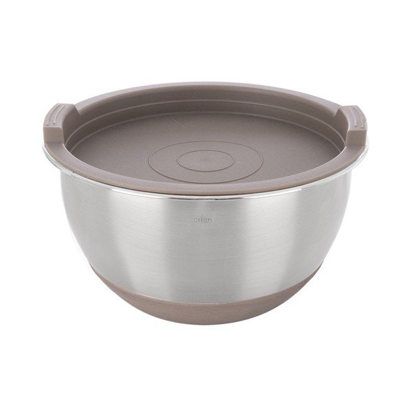 Sudraba krāsas nerūsējošā tērauda bļoda ø 16 cm Beige – Orion