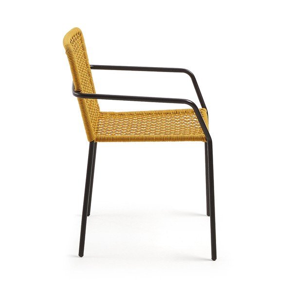 Dzeltens dārza krēsls Kave Home Boomer-image-2