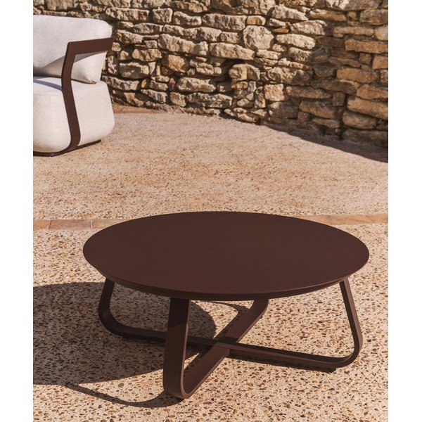 Metāla apaļš dārza kafijas galdiņš ø 80 cm Tamaris – Kave Home-image-1