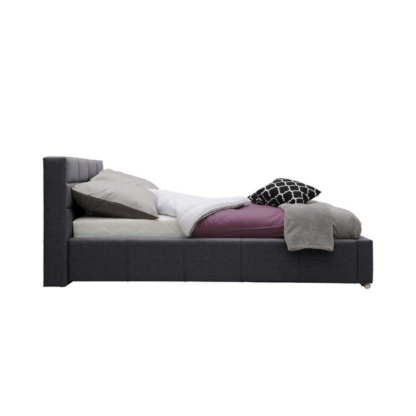 Pelēka divguļamā gulta Mazzini Beds Reve, 140 x 200 cm-image-1