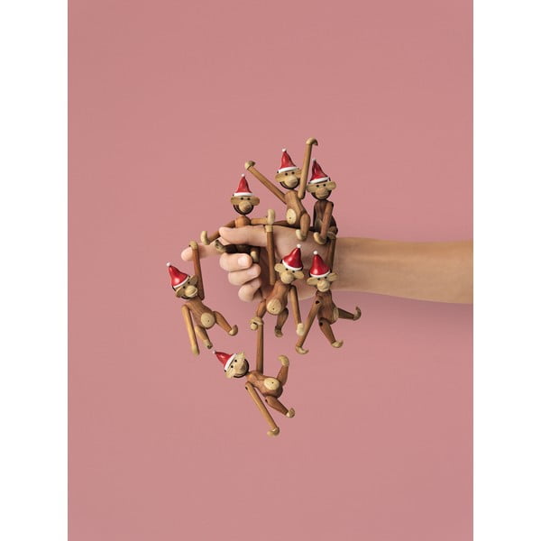 Masīvkoka statuete Kay Bojesen Denmark Monkey Teak-image-2