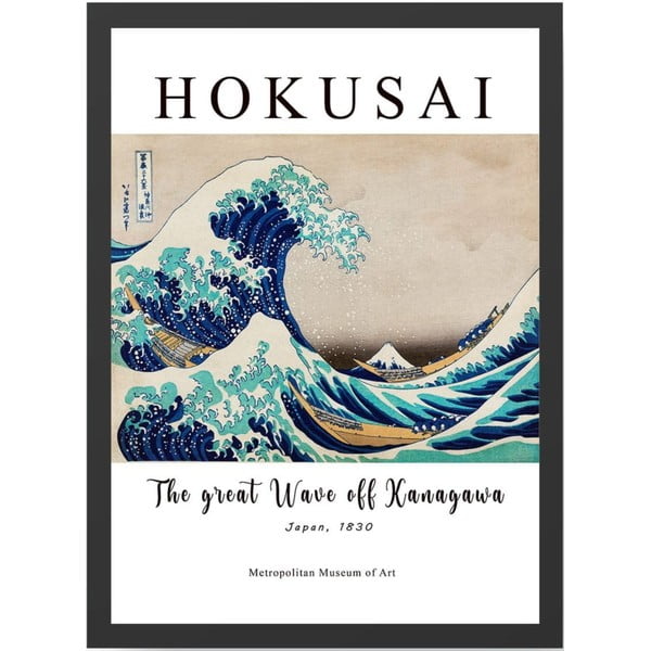 Plakāts 35x45 cm Hokusai – Wallity