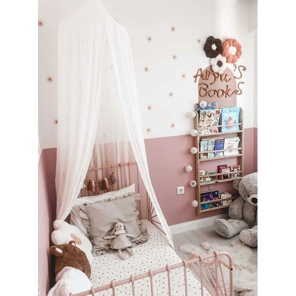 Balts šifona baldahīns – Mila Home-image-1