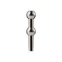 Spīdīgi melna metāla vāze (augstums 10 cm) Nagel – STOFF Nagel