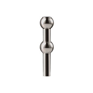 Spīdīgi melna metāla vāze (augstums 10 cm) Nagel – STOFF Nagel