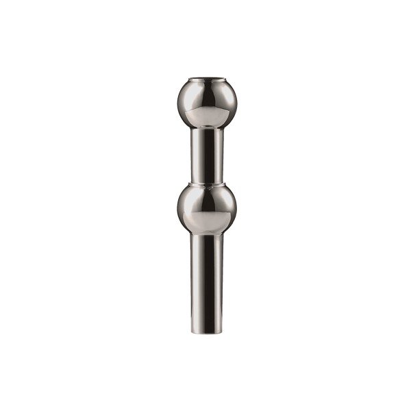 Spīdīgi melna metāla vāze (augstums 10 cm) Nagel – STOFF Nagel