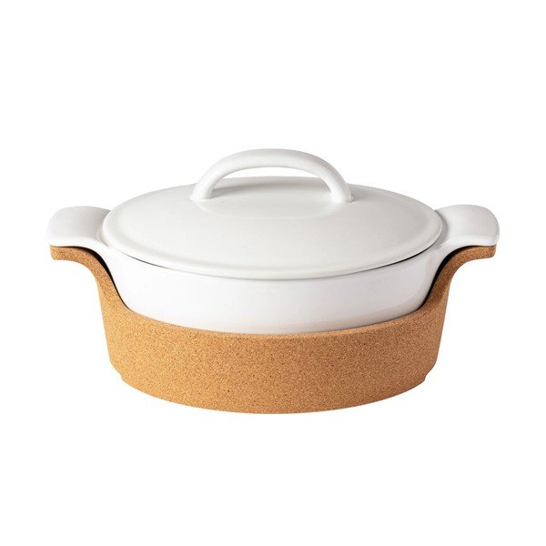 Balta/brūna akmensmasas bļoda Ensemble – Casafina