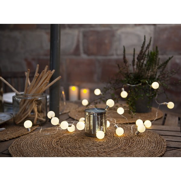 Lampiņu virtene ar 20 spuldzēm un uz baterijām garums 300 cm Mini Glow – Star Trading-image-3