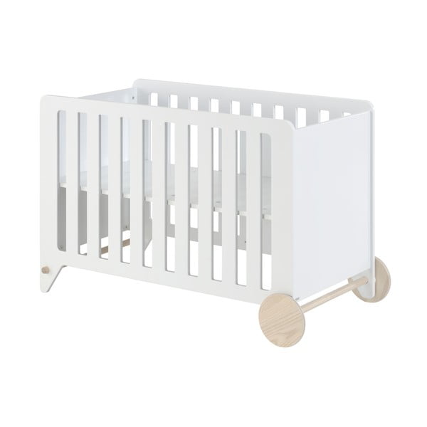 Balta bērnu gultiņa, 120 x 60 cm Nunila - Kave Home-image-3