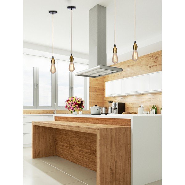 Zelta krāsas metāla piekaramā lampa – Candellux Lighting-image-2