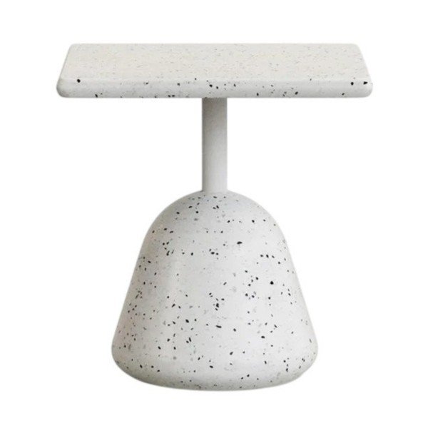 Dārza kafijas galdiņš ar teraco galda virsmu 44x44 cm Saura – Kave Home