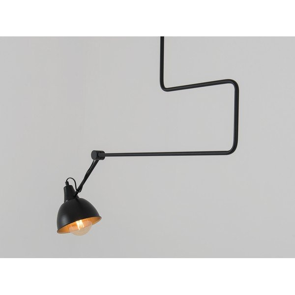 Melna piekaramā lampa ar metāla abažūru 80x80 cm Coben – CustomForm-image-2