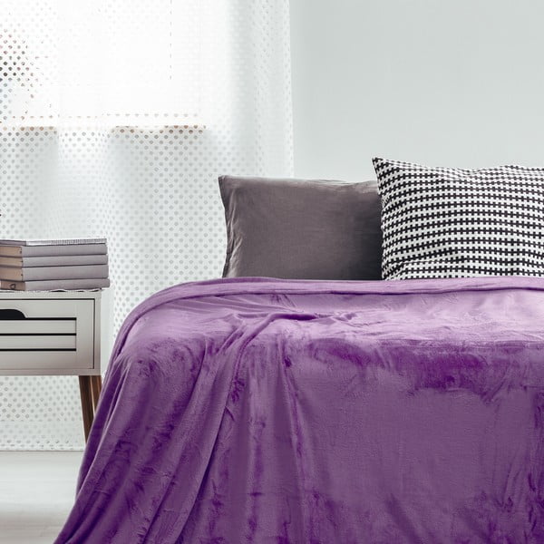 Violeta mikrošķiedras sega DecoKing Mic Nina, 70 x 150 cm-image-1