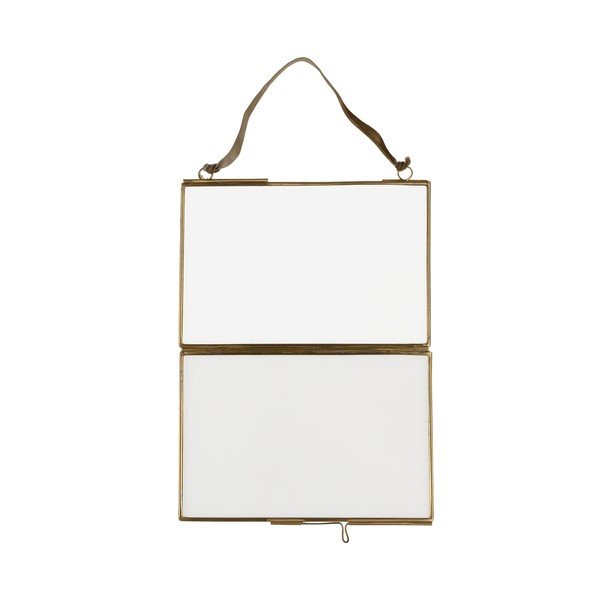 Zelta krāsas metāla piekarināms foto rāmis 15x10 cm – Rex London-image-4