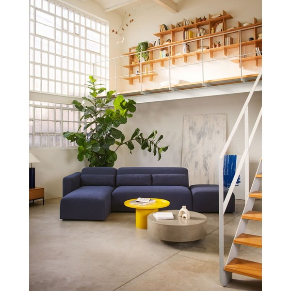 Sinepju dzeltens metāla apaļš žurnālgaldiņš ø 72 cm Fleksa – Kave Home-image-4