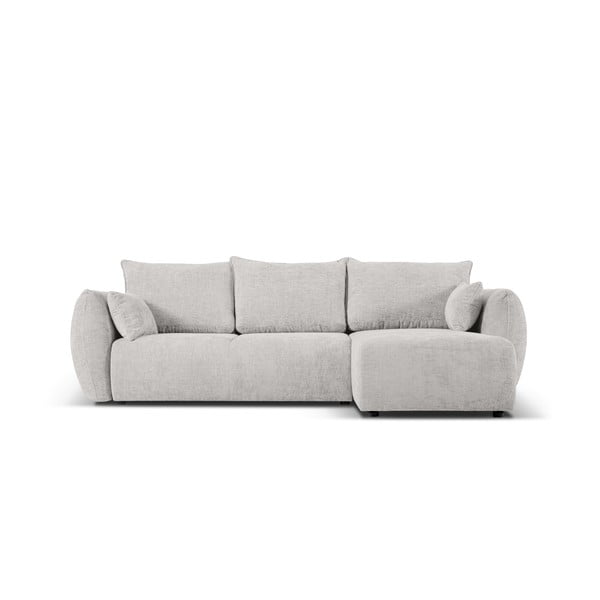 Gaiši pelēks stūra dīvāns (ar labo stūri) Matera – Cosmopolitan Design