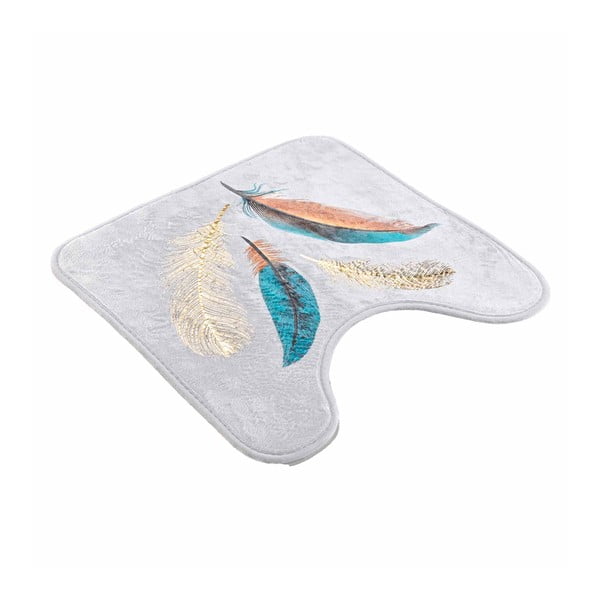 Balts vannas istabas paklājiņš tualetei 45x45 cm Plumiss – douceur d'intérieur-image-4