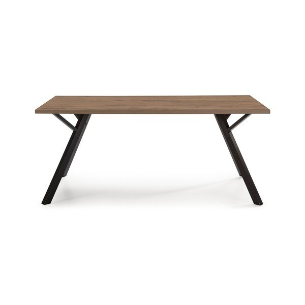 Ēdamgalds ar valrieksta koka imitācijas galda virsmu 90x160 cm Paola – Marckeric-image-3