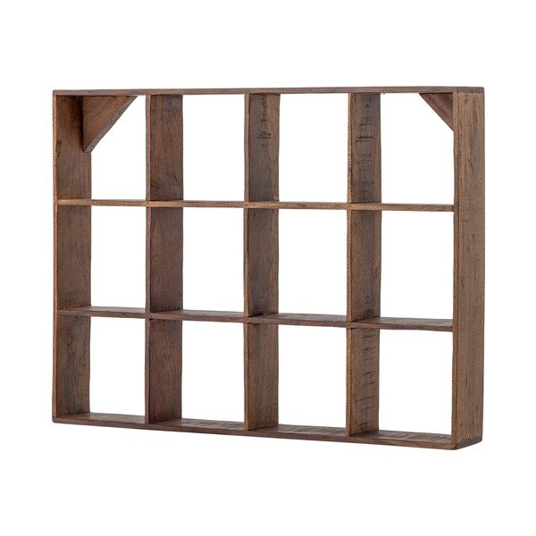 Dabīga toņa daudzlīmeņu atkārtoti pārstrādātas koksnes sienas plaukts 53 cm Tilo – Bloomingville-image-2