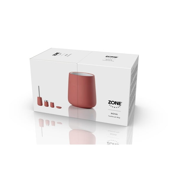 Gaiši sarkans māla trauks zobu birstei Nova – Zone-image-3