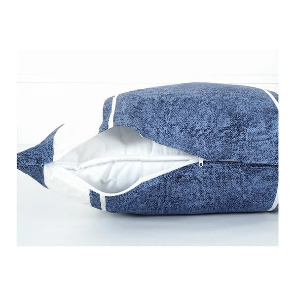 Zila vienguļamā gultas veļa no krepa auduma 140x200 cm Blue Line – B.E.S.-image-2