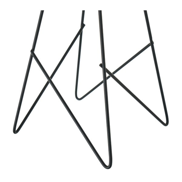 Melna/krēmkrāsas galda lampa ar auduma abažūru (augstums 38,5 cm) – Casa Selección-image-3