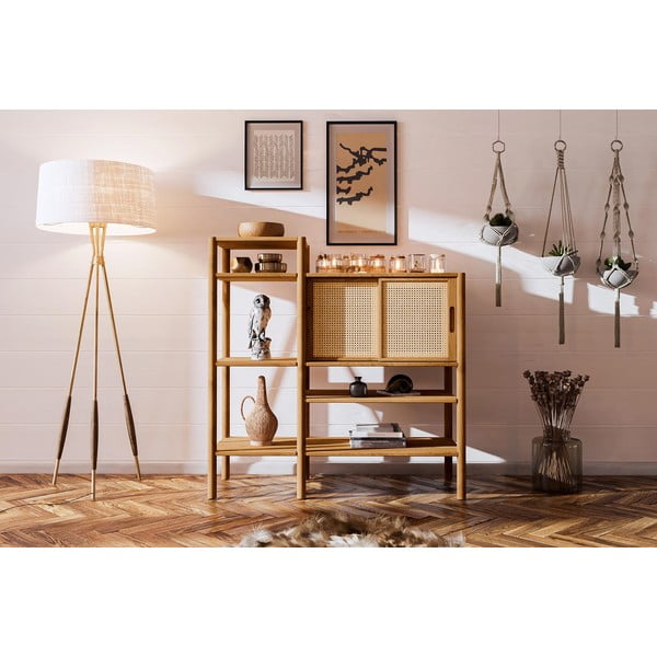 Ozolkoka grāmatu plaukts 120x123 cm Pola – The Beds-image-1