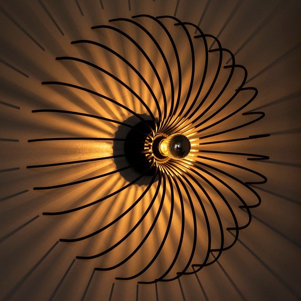 Melna sienas lampa Opviq lights Aspendos, ø 56 cm-image-1