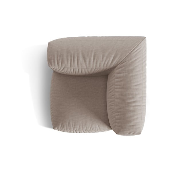 Bēša modulārā dīvāna daļa (ar maināmu stūri) Martina – Micadoni Home-image-3