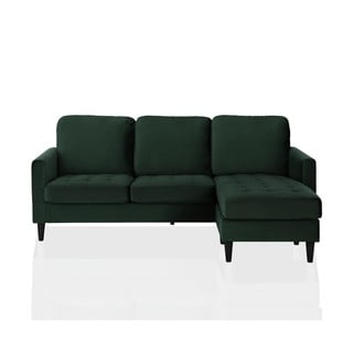 Zaļš stūra dīvāns ar maināmu stūri Strummer – CosmoLiving by Cosmopolitan