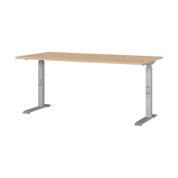Regulējams darba galds ar ozolkoka imitācijas galda virsmu 80x160 cm Downey – Germania