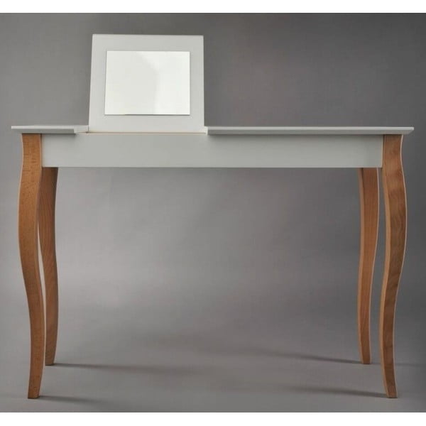 Balts tualetes galdiņš ar spoguli Ragaba Dressing Table, garums 105 cm-image-1